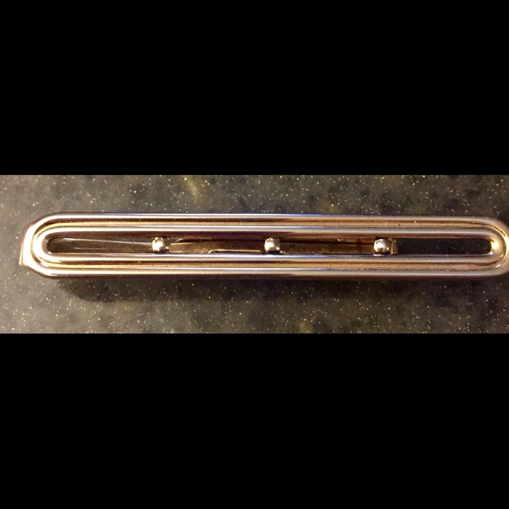Vintage Swank Gold tone Tie Bar Clip